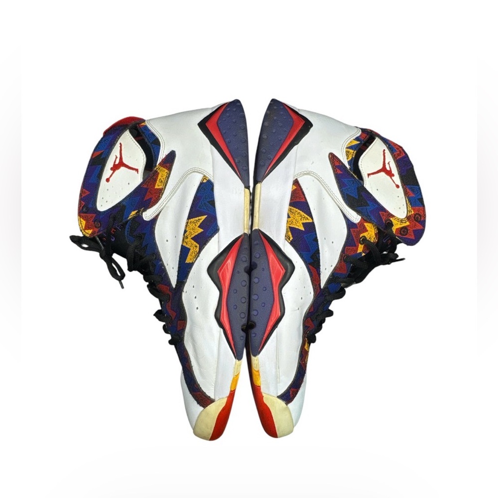 Mens 2015 Nike Air Jordan 7 Retro Sweater Nothing But Net Sneakers size 13